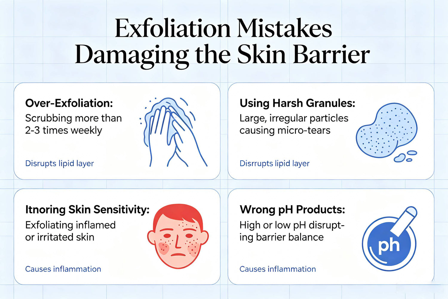 The Exfoliation Mistake That Ruins Skin Barriers