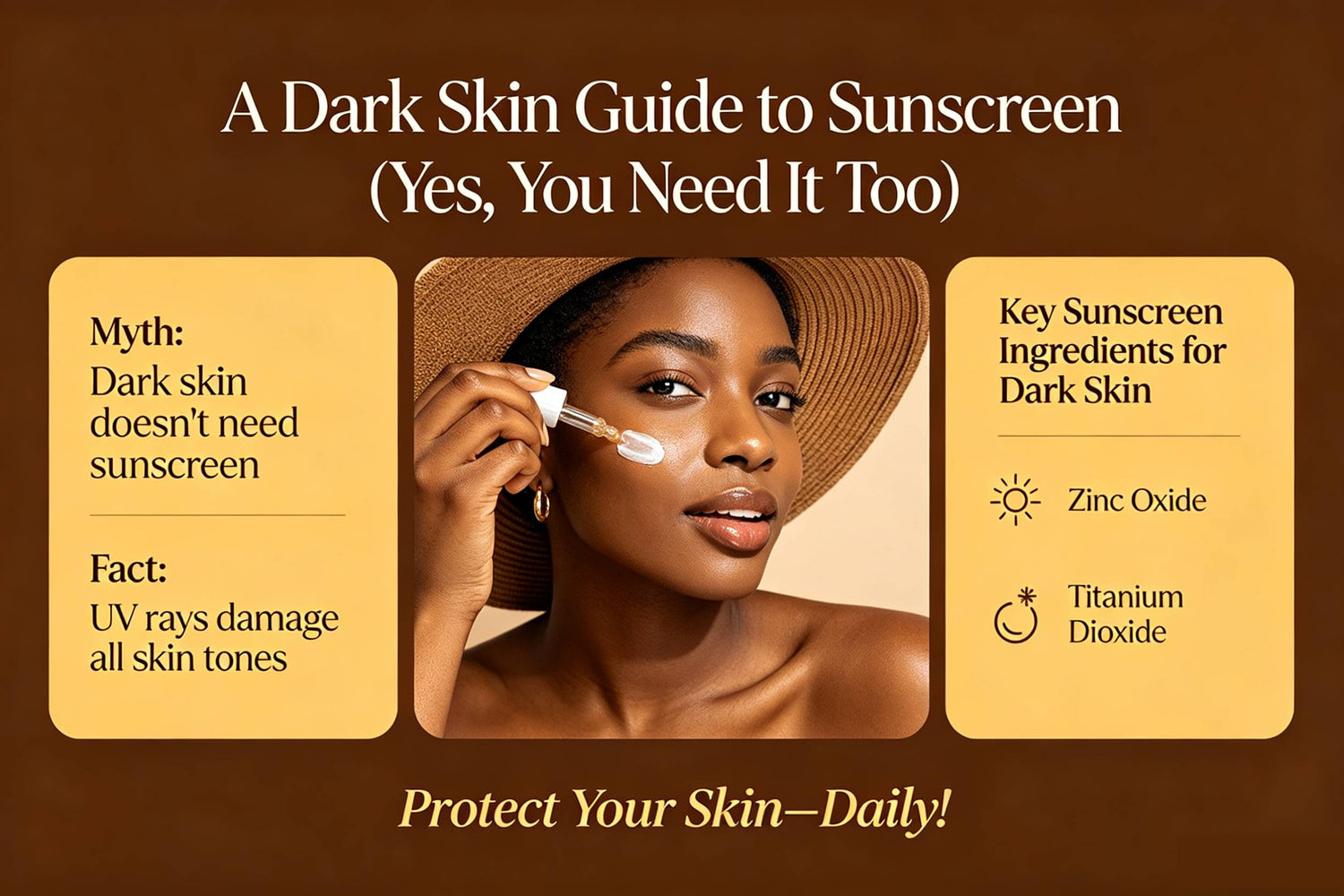 A Dark Skin Guide to Sunscreen (Yes, You Need It Too)