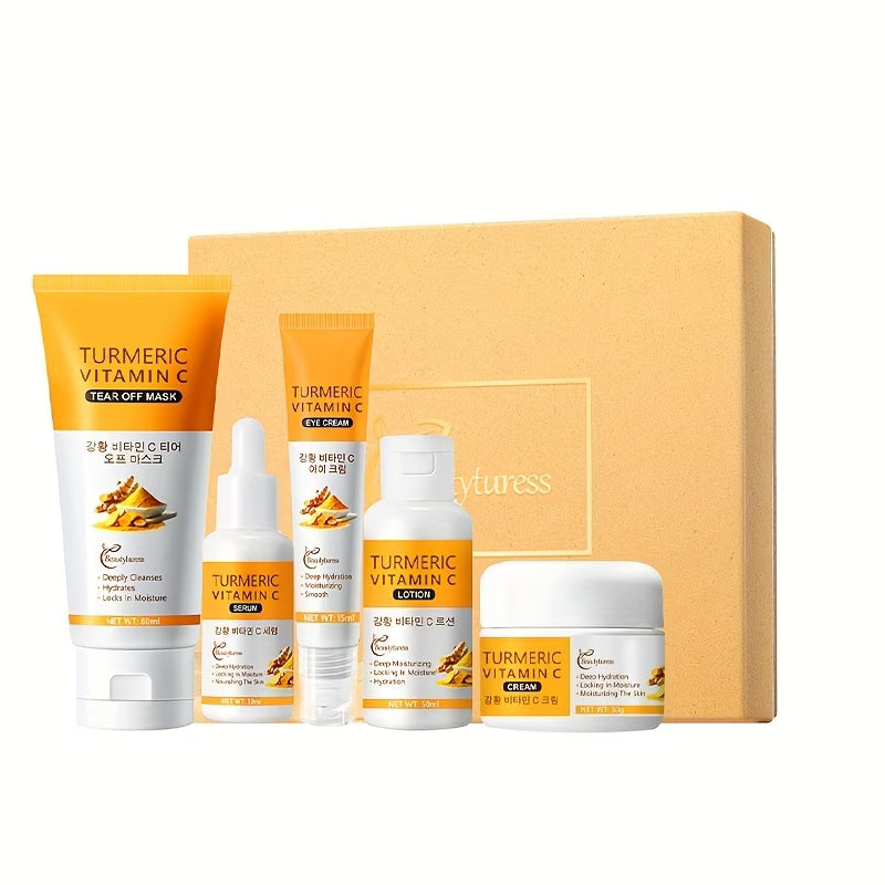 Turmeric & Vitamin C Brightening Travel Skincare Set