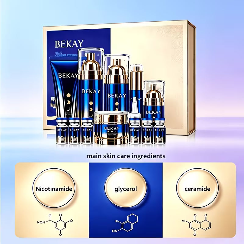 Blue Copper Peptide Skin Care Gift Set 12 Sets