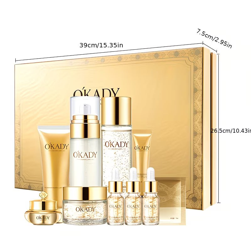 24K Luxury Peptide Light Beige Care Set – 10-Piece Set