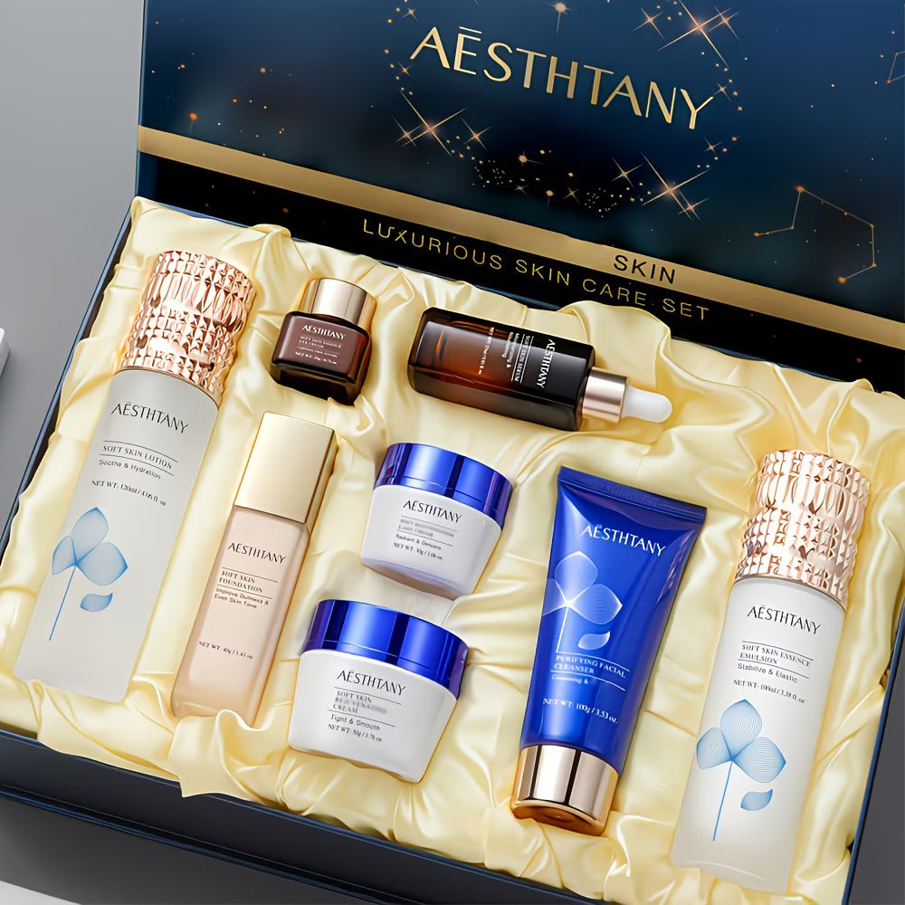 Premium Luxus-Hautpflege-Geschenkset: Hydrolysiertes Kollagen – 8-teiliges Set