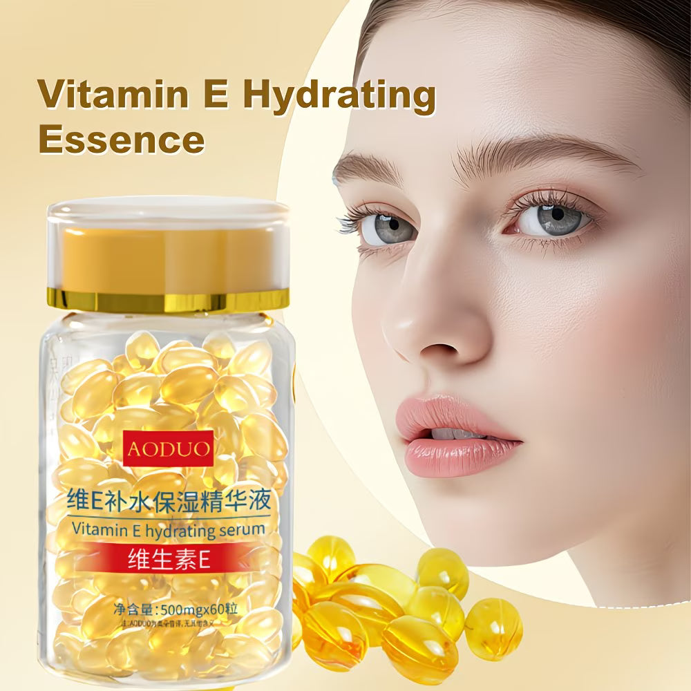 Vitamin E & Ginseng Hydrating Facial Serum – Lightweight, Deeply Moisturising Travel Size