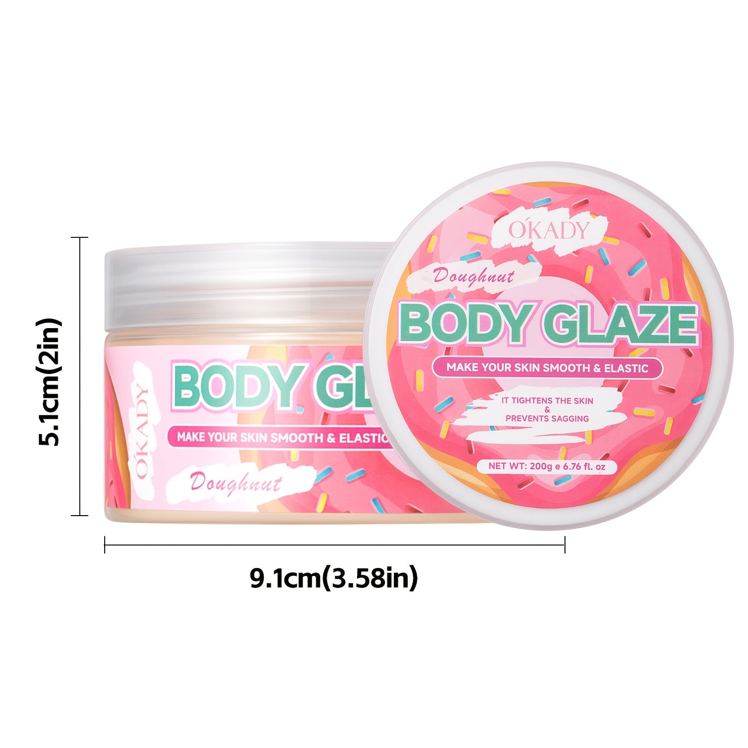 Sweet Donut Body Butter with Squalane & Shea Butter – Long-Lasting Hydration, Radiance & Low-Sensitivity | 200g