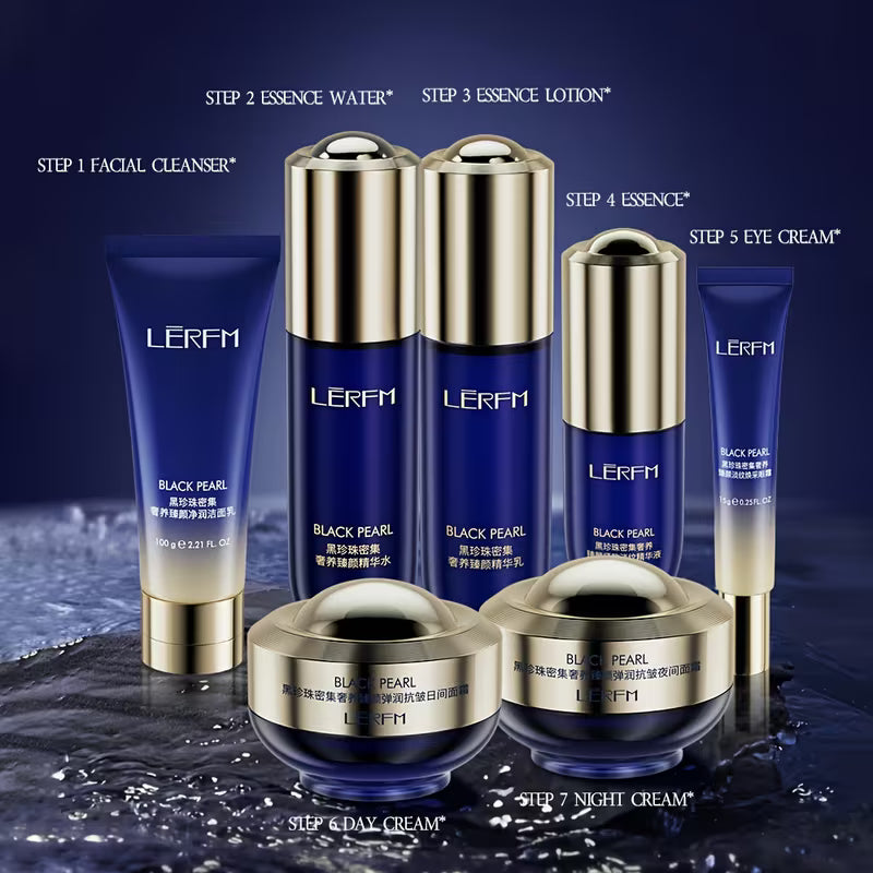 《The Trade & Retail Store》LĒRFM Black Pearl Intensive Luxury Facial Care Gift Set (7-Piece Set)