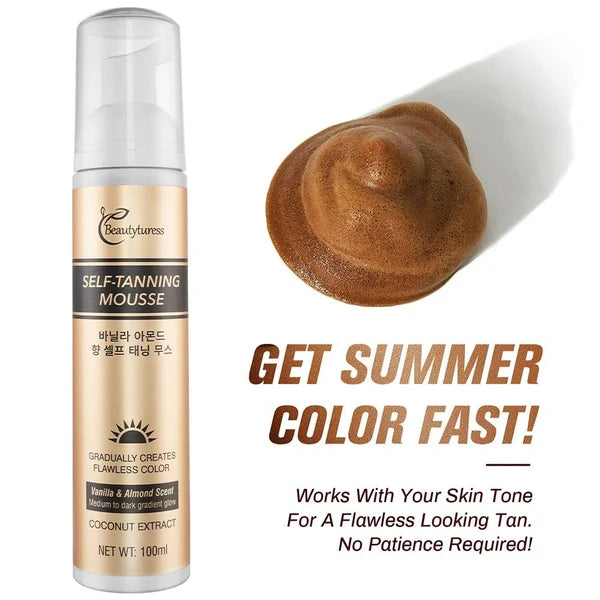 Beautyturess Vanilla Almond Self-Tanning Mousse (100ml)