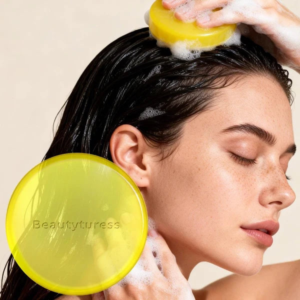 Beautyturess Lemon & Ginger Shampoo Bar (100g)