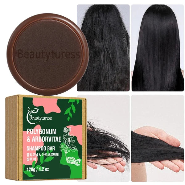 Beautyturess Polygonum Multiflorum & Platycladus Orientalis Leaf Shampoo Bar (120g)