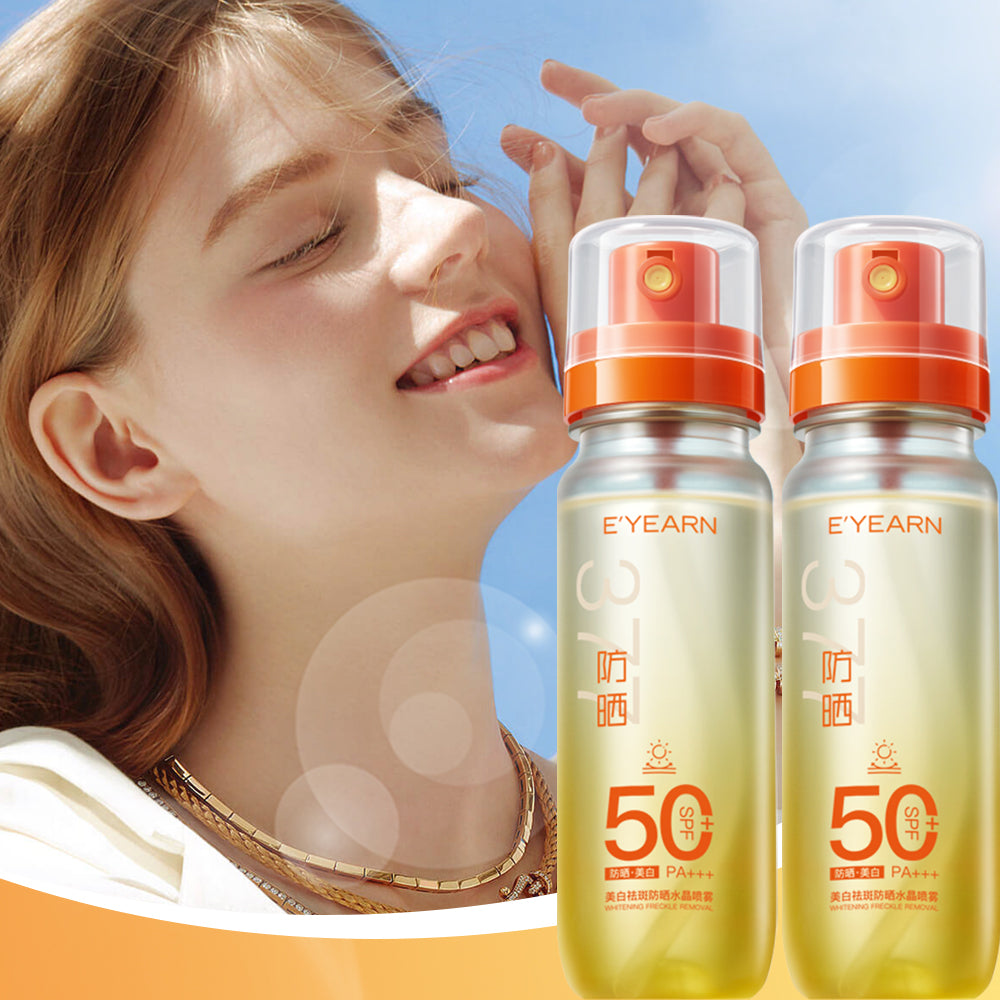E'YEARN Whitening, Spot-Removing, and Sunscreen Crystal Spray SPF50+ PA+++ (Orange Gradient) 90ml