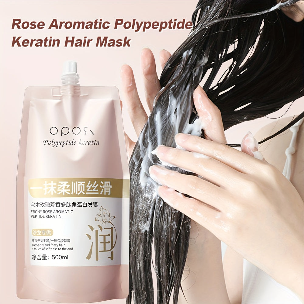 Haarmaske mit Peptiden und Keratin, Duftnote Ebenholzrose, 500 ml