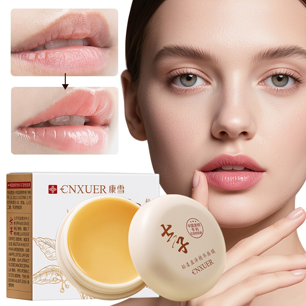 Seven-Herb Botanical Lip Mask — Infused with Herbal Extracts, Enriched with Ginseng, Peony, and Collagen