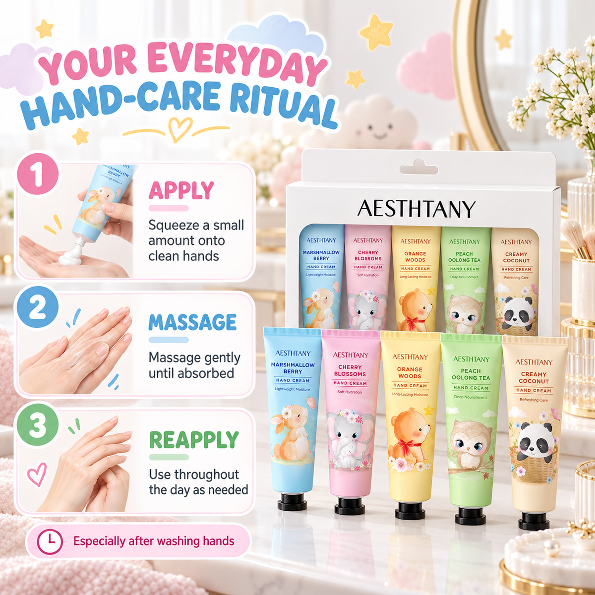 AESTHTANY Dream-Bildstria Mankrema Aro (5-peca)