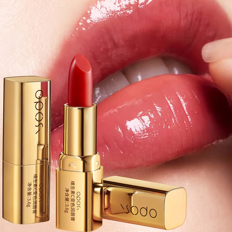 Vitamin C Lippenbalsam mit Farbwechsel – feuchtigkeitsspendend & hydratisierend, natürlicher Farbton