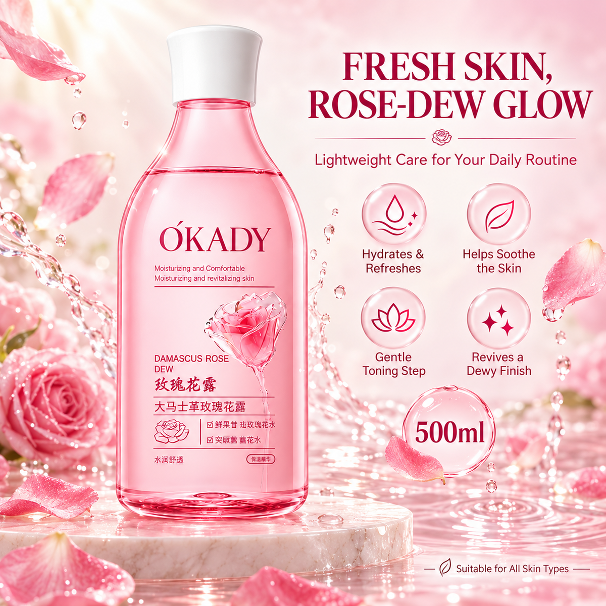 OKADY Damascus Rose Water