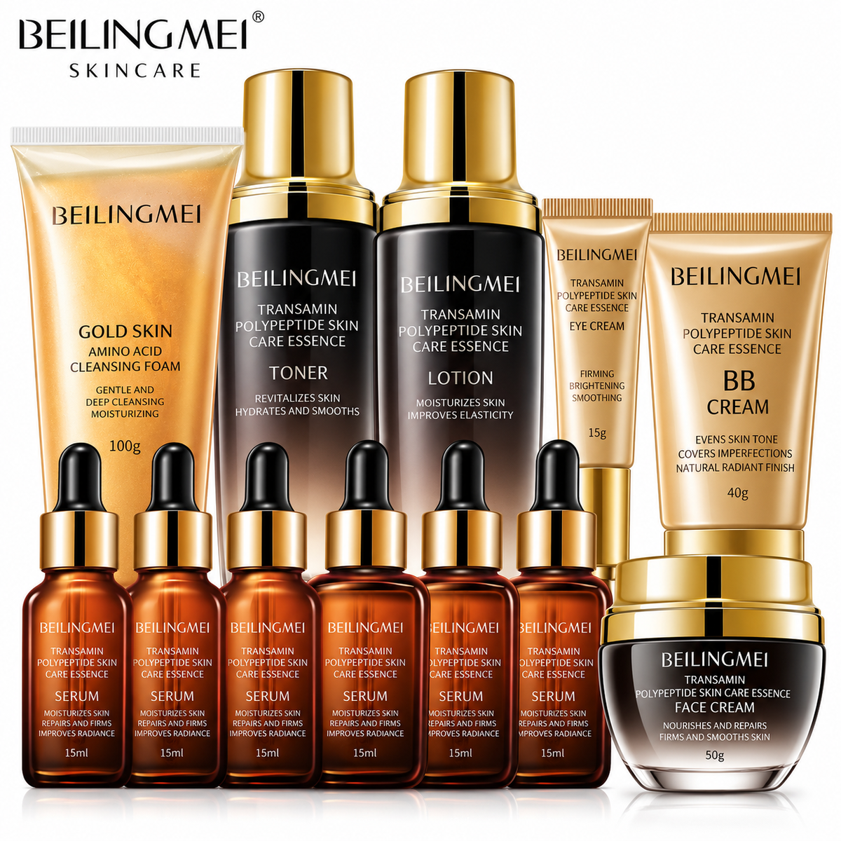 BEILINGMEI Multi-Peptide & Tranexamic Acid Set, 12-Piece