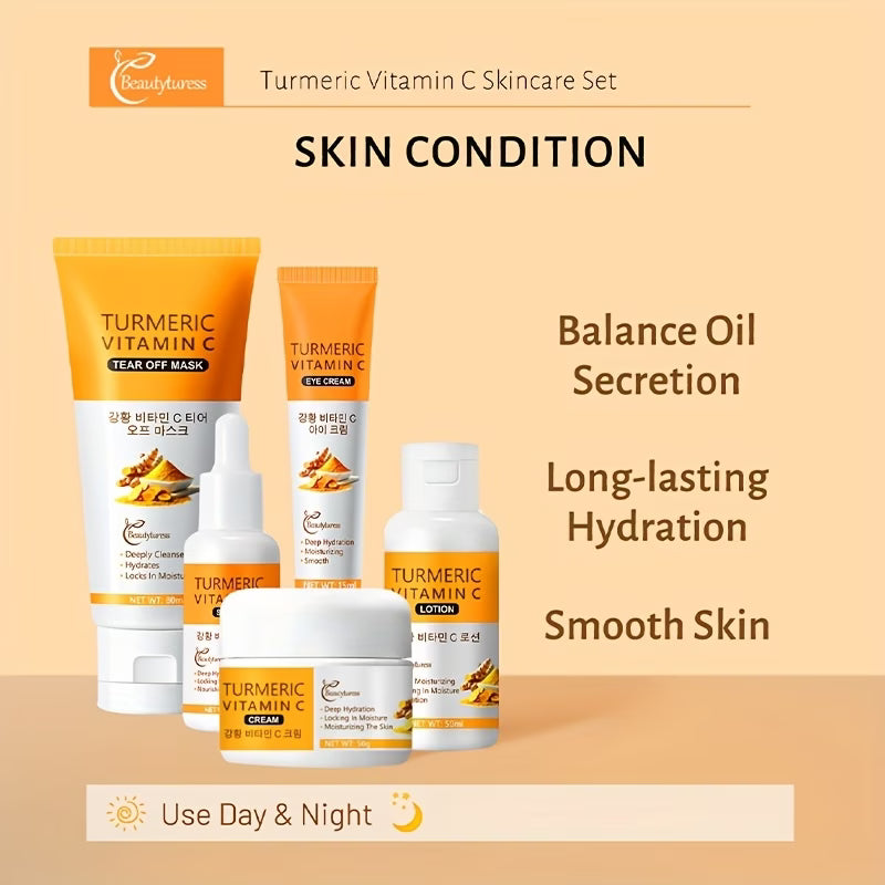 Turmeric & Vitamin C Brightening Travel Skincare Set