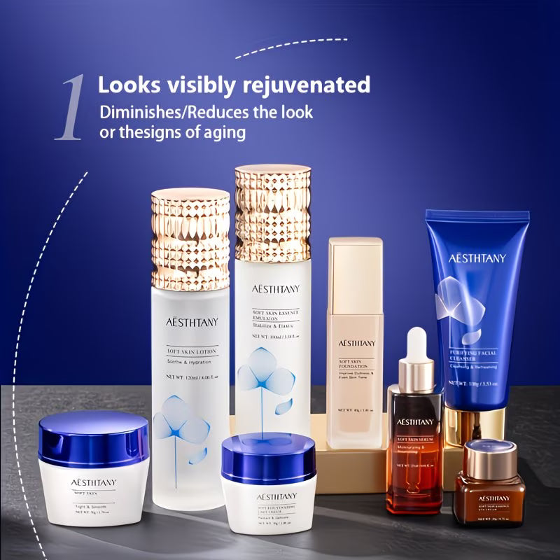 Premium Luxus-Hautpflege-Geschenkset: Hydrolysiertes Kollagen – 8-teiliges Set