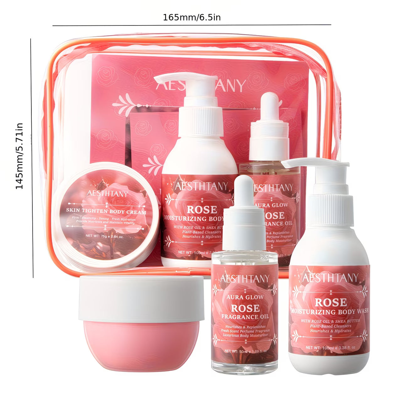 Rose Body Care 3-Piece Set — Women's Bath & Body Care Series