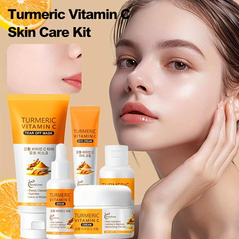 Turmeric & Vitamin C Brightening Travel Skincare Set