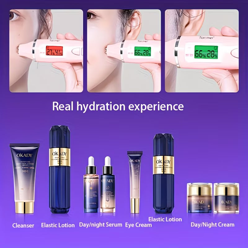 Hydrolyzed Collagen & Hyaluronic Acid Skincare Set – 8-Piece Collection
