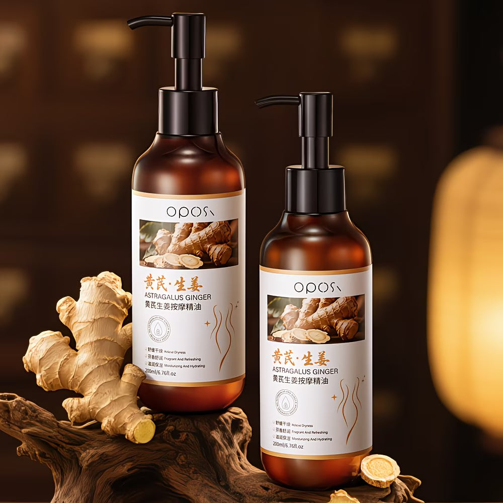 Ouposhi Astragalus & Ginger Massage Oil (200ml)