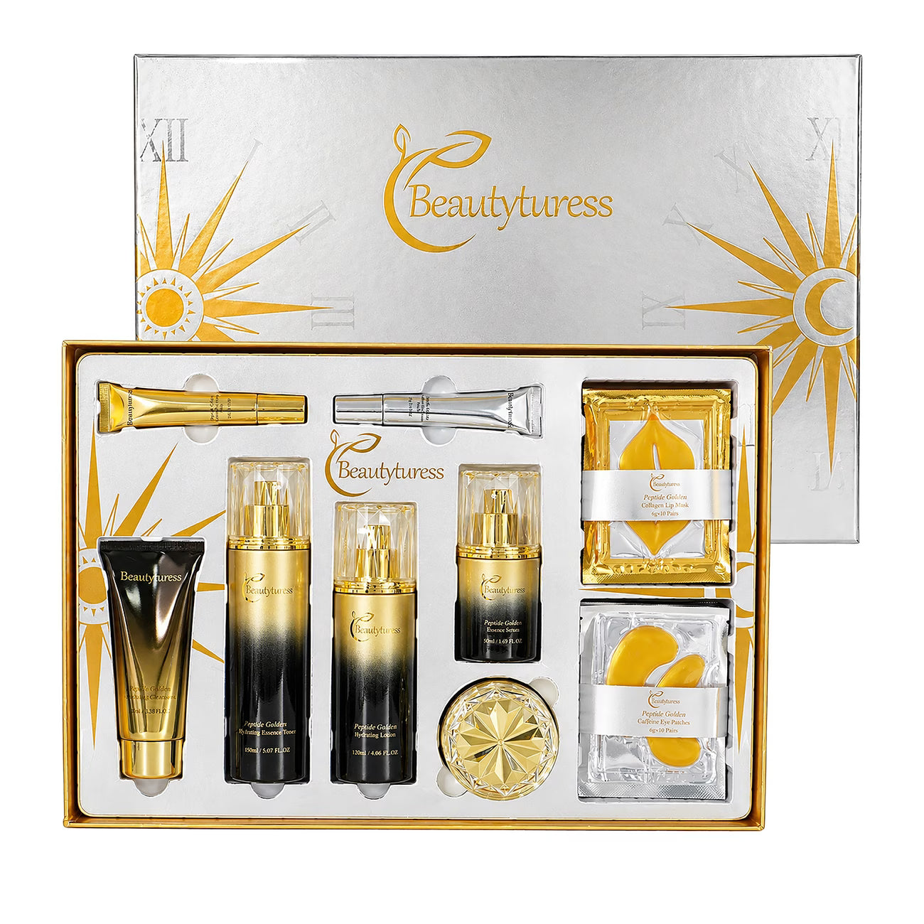 Collagen, Niacinamide & Hyaluronic Acid Luxury Skincare Set – High-End Gift Box