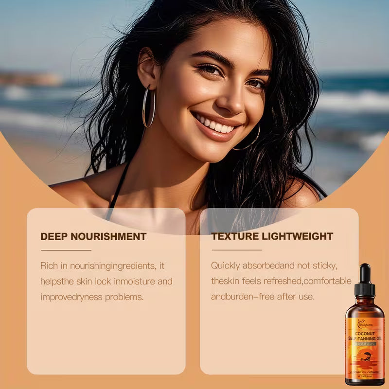 Beautyturess Moisturizing Coconut Self-Tanning Oil