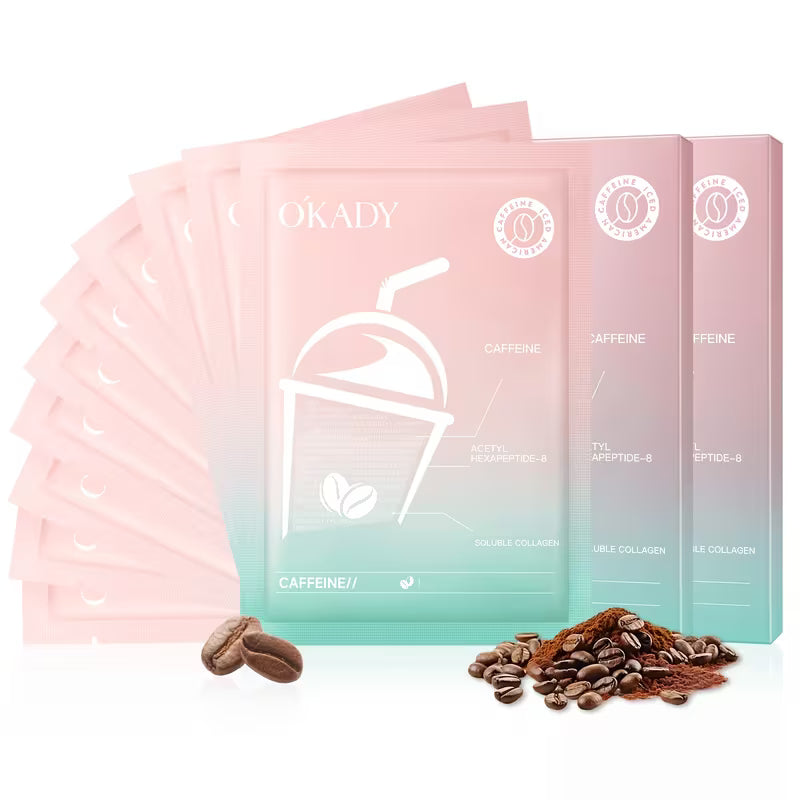 10/20-Piece Pack (5 Sheets per Box) — Icy Americano Caffeine Firming Mask