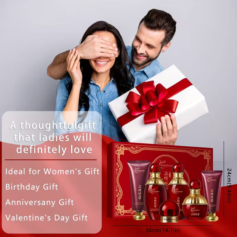Premium 6-Piece Korean Ginseng Skincare Set