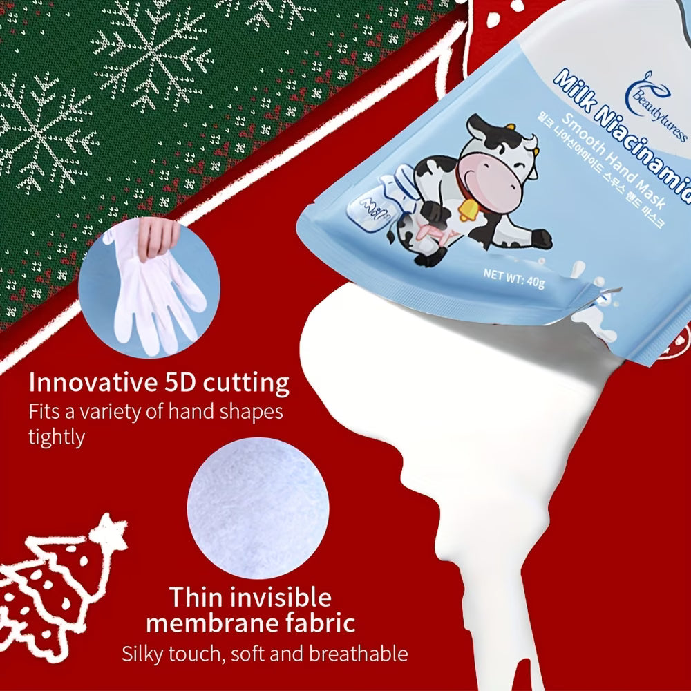 《The Bulk & Buy Store》15-pack, Milk Niacinamide Hand Mask Skincare Set | Starting from 5 items, as low as £24.96