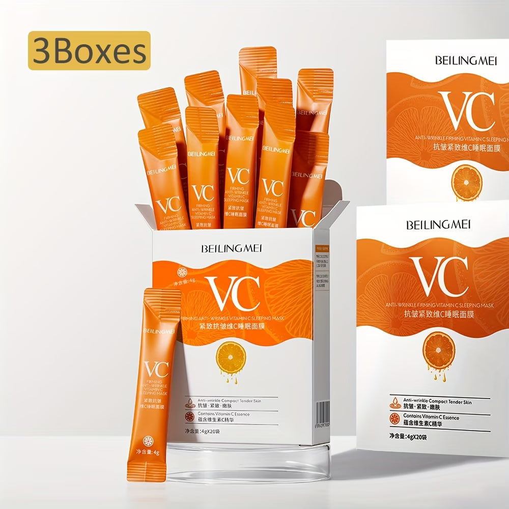 《The Bulk & Buy Store》Benefit Firming & Anti-Wrinkle Vitamin C Sleeping Mask 4g x 20 sachets | Starting from 5 items, as low as £8.42