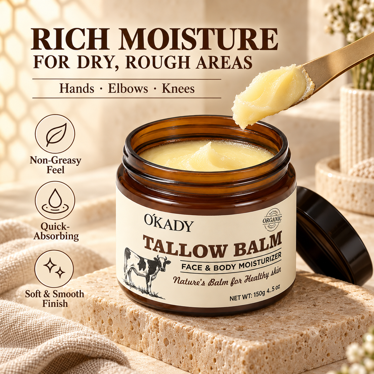 O'KADY Beeswax Moisturising Cream