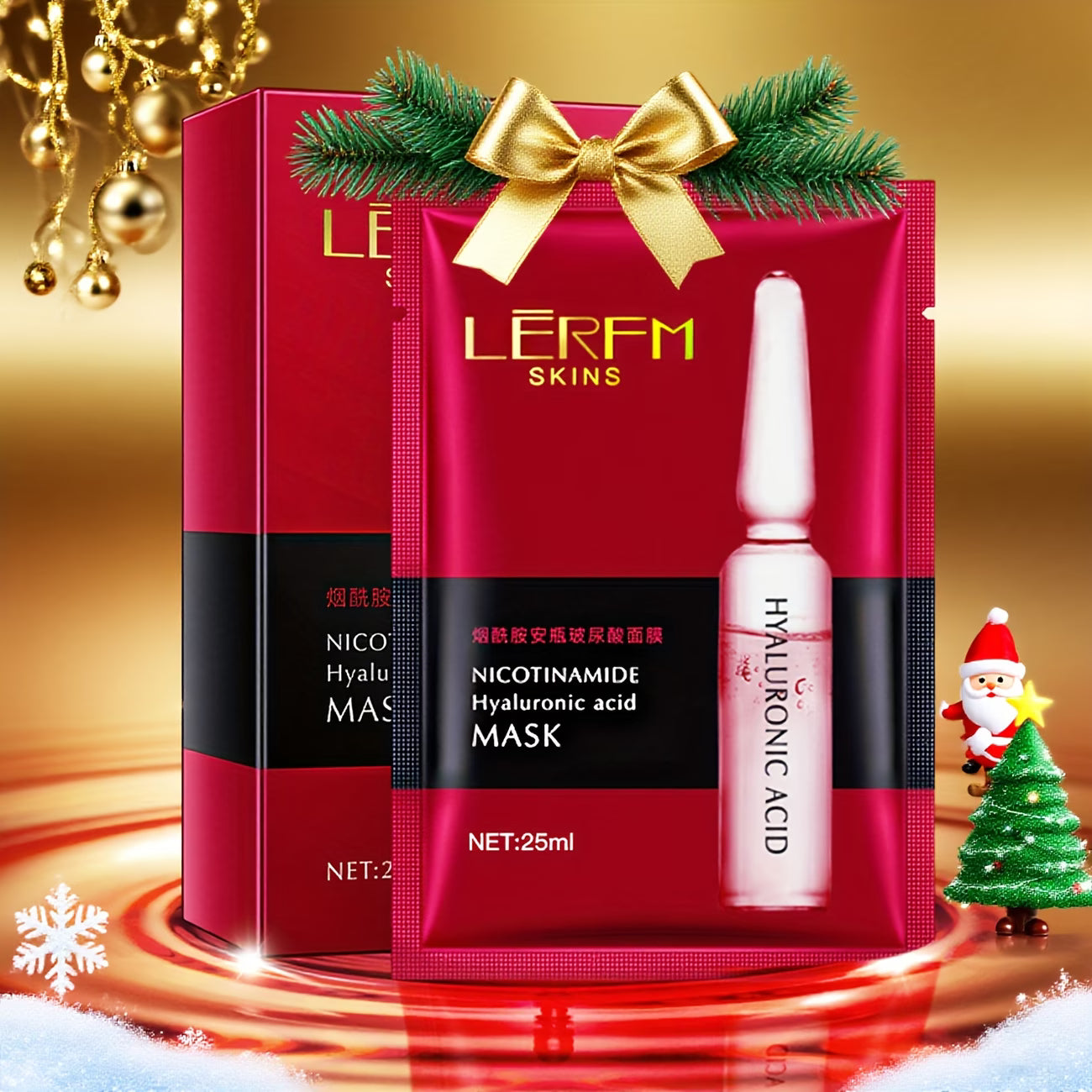 《The Bulk & Buy Store》Lanifangke Niacinamide Ampoule Hyaluronic Acid Mask 25g | Starting from 5 items, as low as £6.04