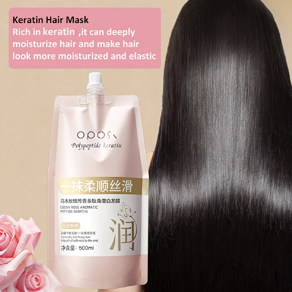 Haarmaske mit Peptiden und Keratin, Duftnote Ebenholzrose, 500 ml