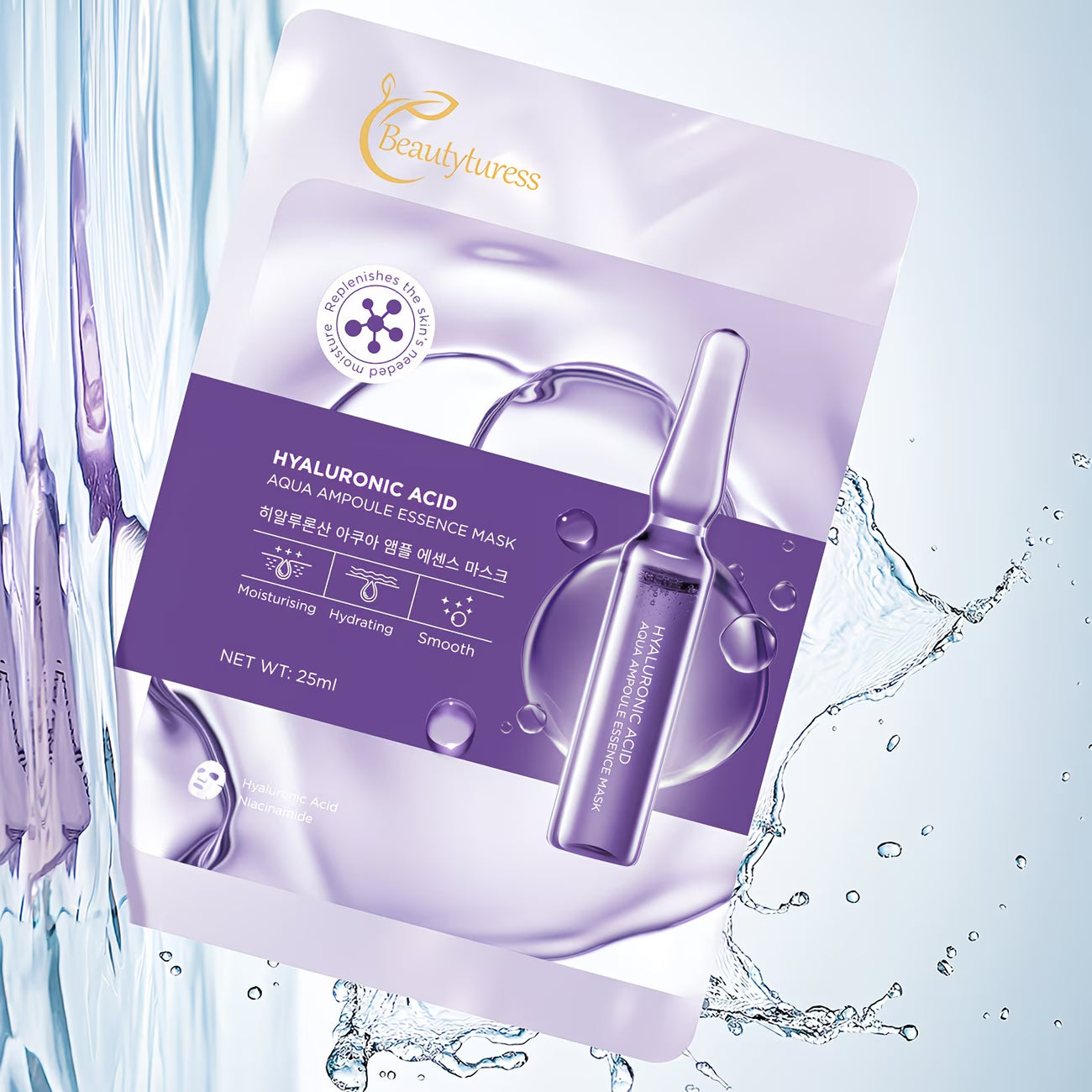 Hyaluronic Acid Ampoule Essence Mask — 10 Sheets per Box