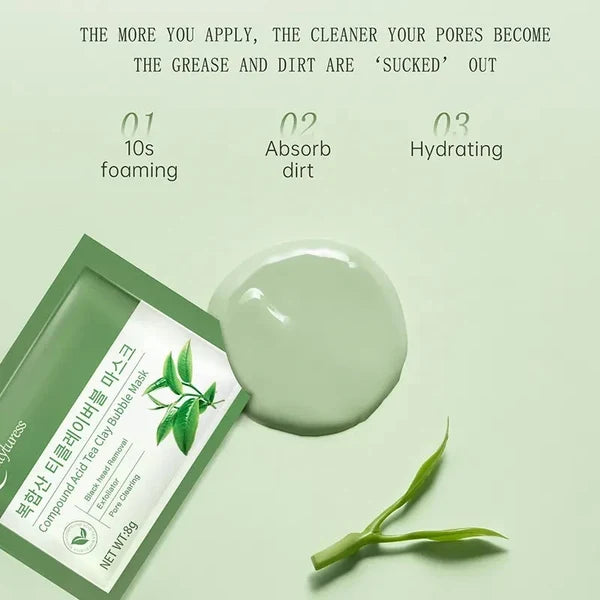 Beautyturess Kompleksa Acida Tea-Ŝlima Vezika Masko (8g x 16 strioj)