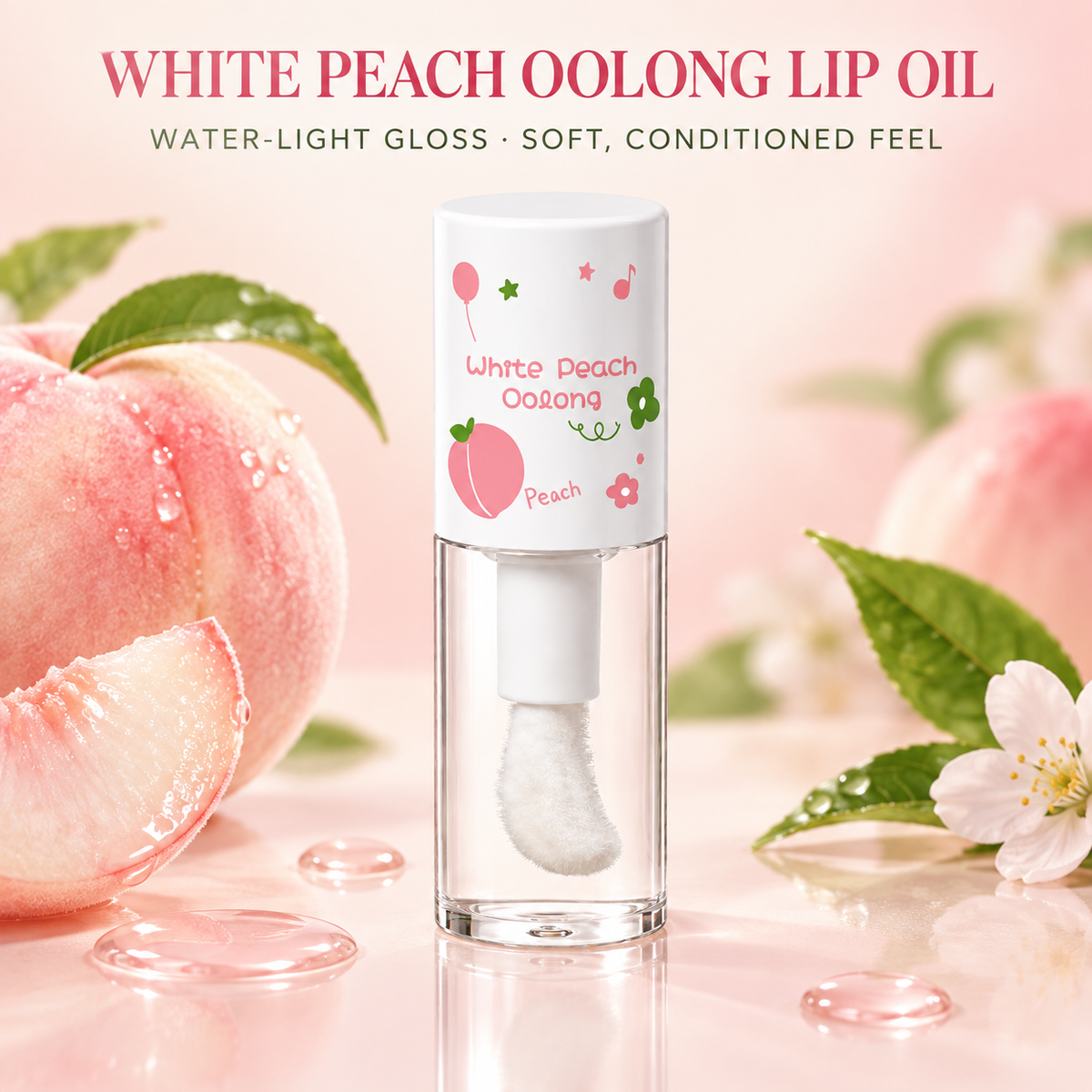 Ope Water-Light Anti-Wrinkle Lip Oil – White Peach Oolong