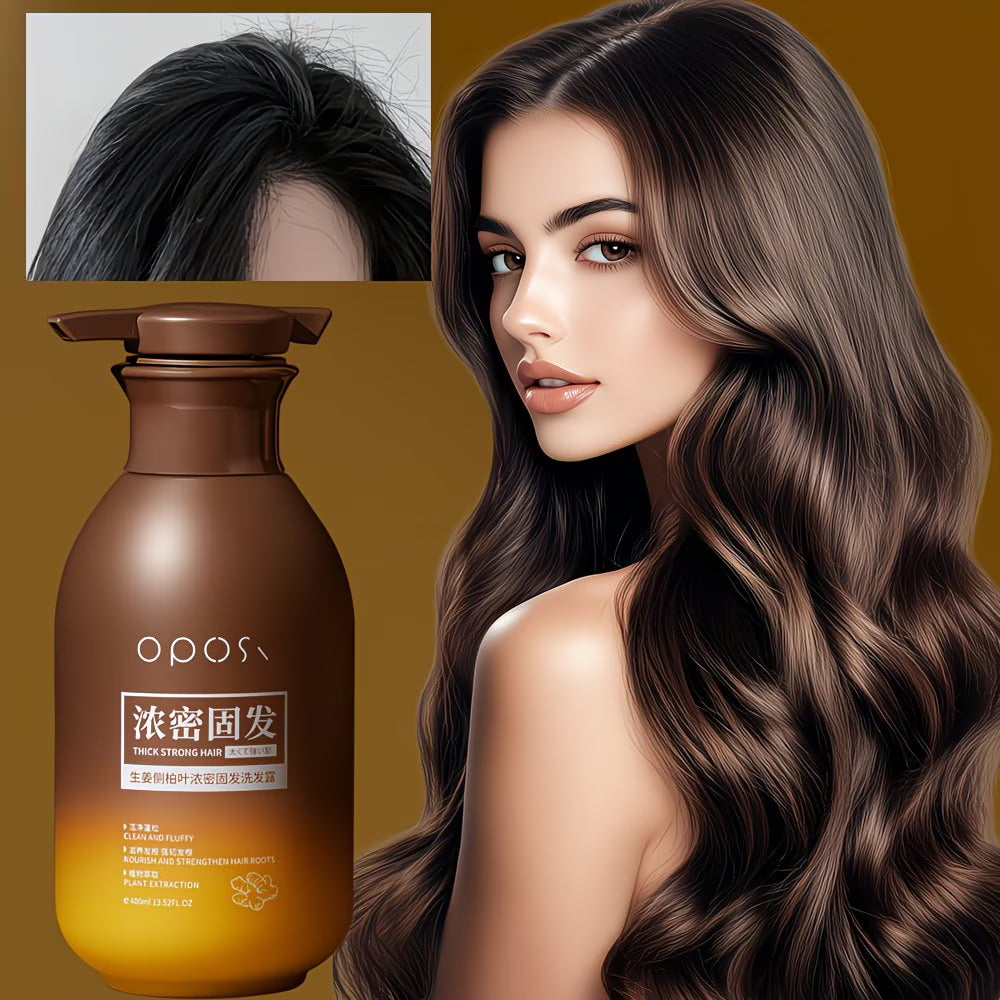 Ingwer- und Lebensbaumblatt-Shampoo für dichtes Haar – 400 ml