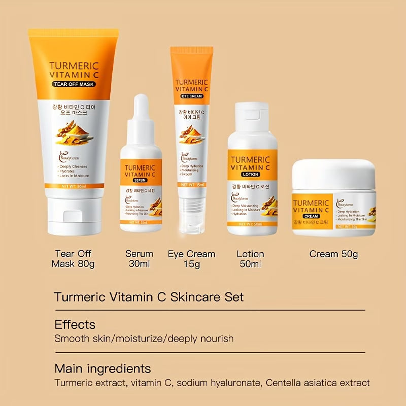 Turmeric & Vitamin C Brightening Travel Skincare Set