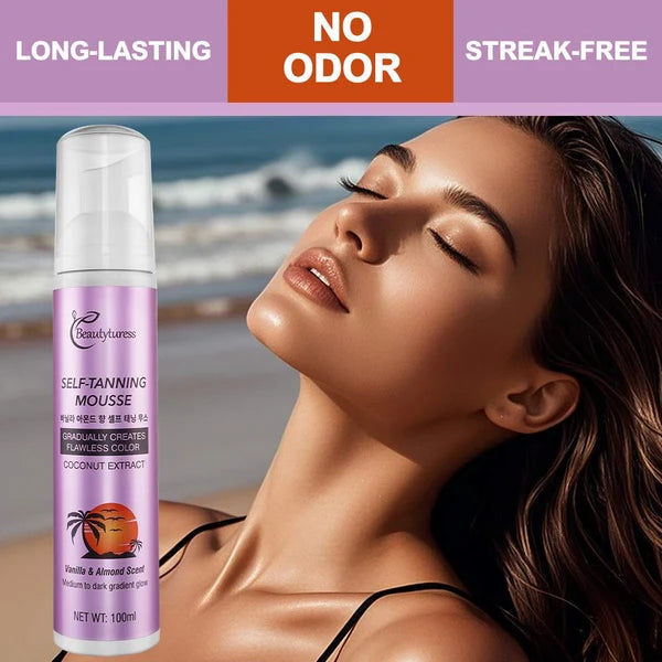 Beautyturess Vanilla Almond Self-Tanning Mousse (100ml)