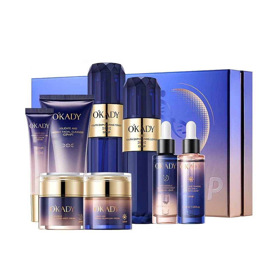 OKDAY Hydrolysierte Kollagen-Hautpflegeserie – 8-teiliges Set