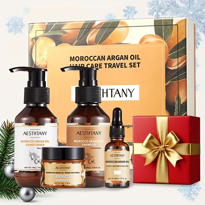 Moroccan Argan Oil Shampoo and Conditioner 4-Piece Set