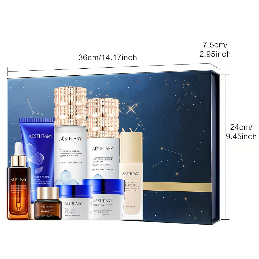 Premium Luxus-Hautpflege-Geschenkset: Hydrolysiertes Kollagen – 8-teiliges Set