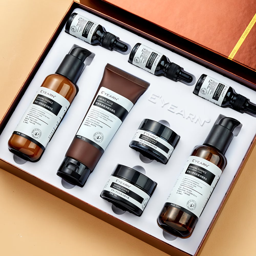 Ginseng & Peptide Moisturising Essence Skincare Set – 8-Piece