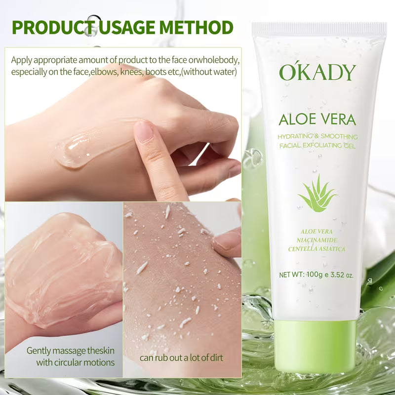 Exfoliating Gel – Aloe Vera, Niacinamide & Centella Asiatica | All Skin Types