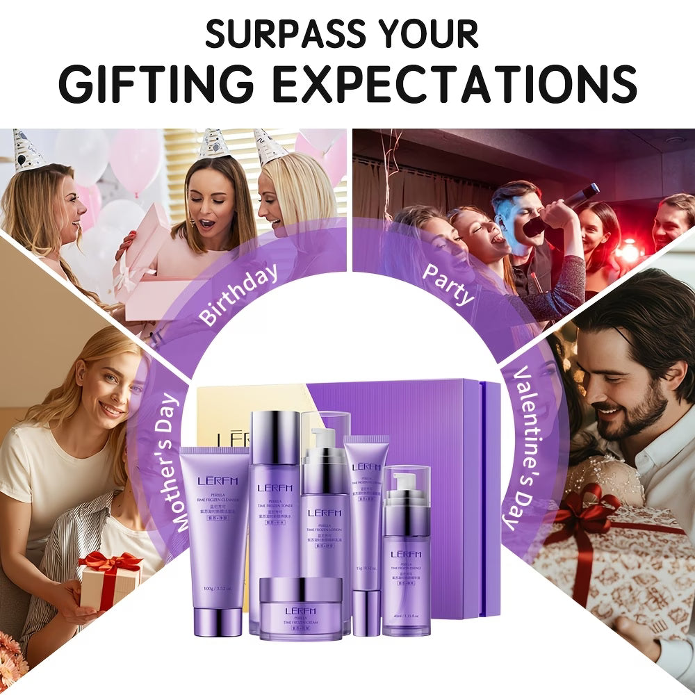 LNFK 7pcs Korean-Style Skincare Routine Set for All Beige Types
