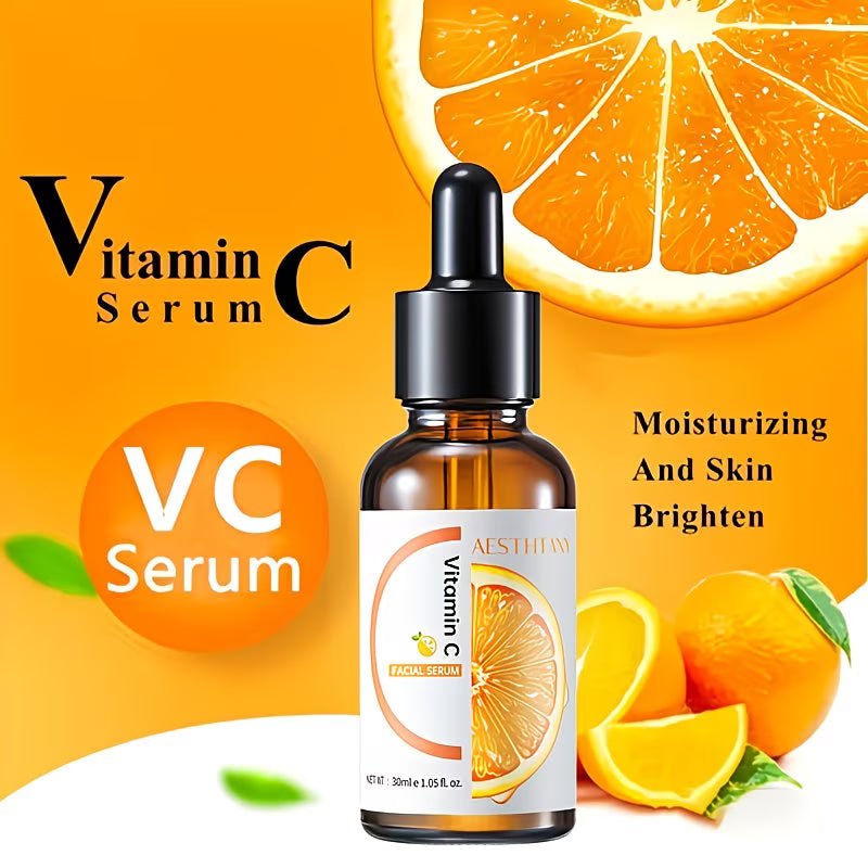 Vitamin C Brightening Facial Serum with Hyaluronic Acid & Panthenol – 30ml