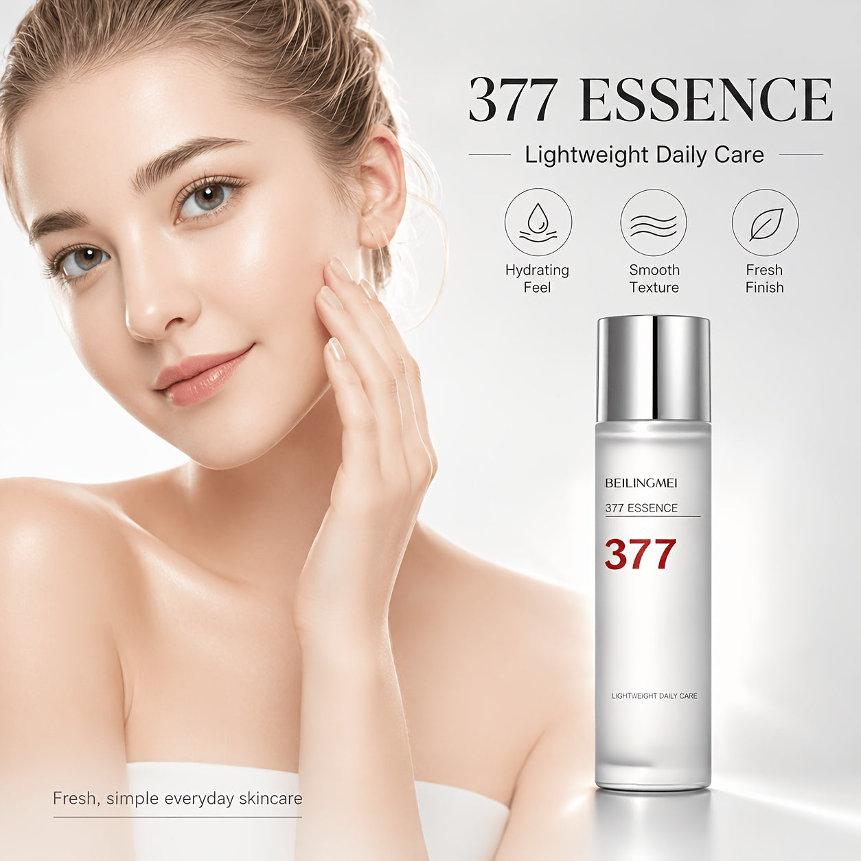 377 Brightening Face Serum with Niacinamide & Vitamin C – Hydrating, Whitening & Hypoallergenic, 4.06 fl oz