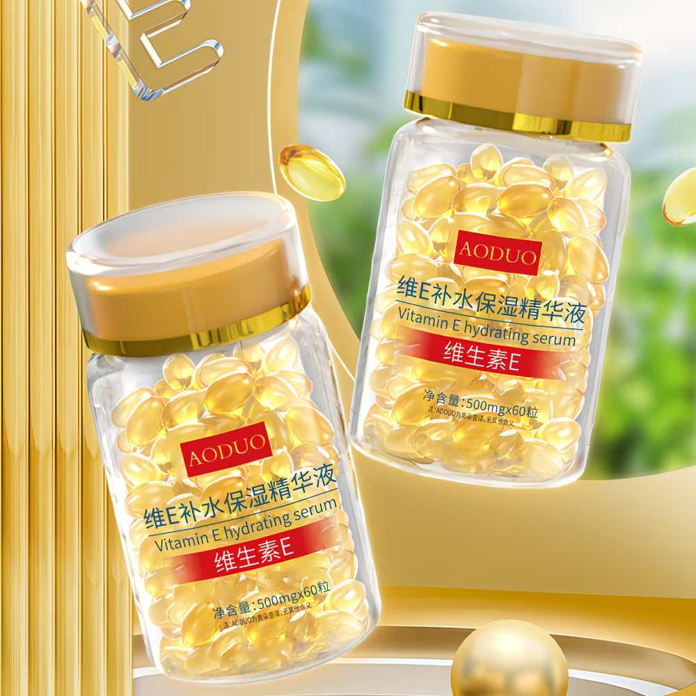 Vitamin E & Ginseng Hydrating Facial Serum – Lightweight, Deeply Moisturising Travel Size