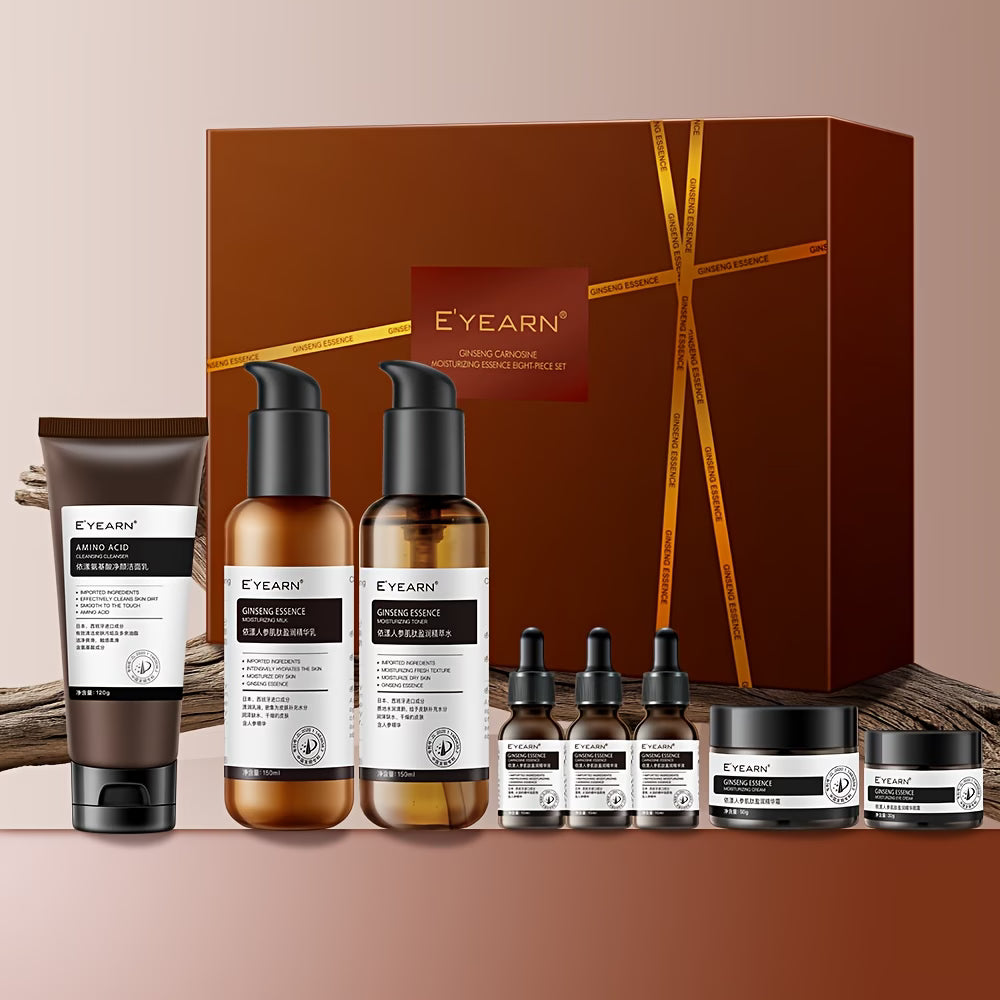 Ginseng & Peptide Moisturising Essence Skincare Set – 8-Piece